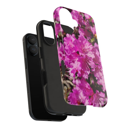Pink Azalea Tough Phone Case — Floral Protective Phone Cover