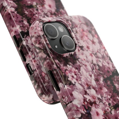 Cherry Blossom Tough Phone Case – Pink Floral Protective Phone Cover