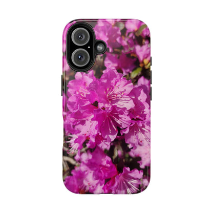 Pink Azalea Tough Phone Case — Floral Protective Phone Cover