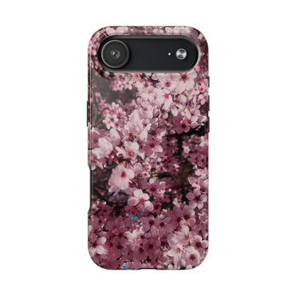 Cherry Blossom Tough Phone Case – Pink Floral Protective Phone Cover