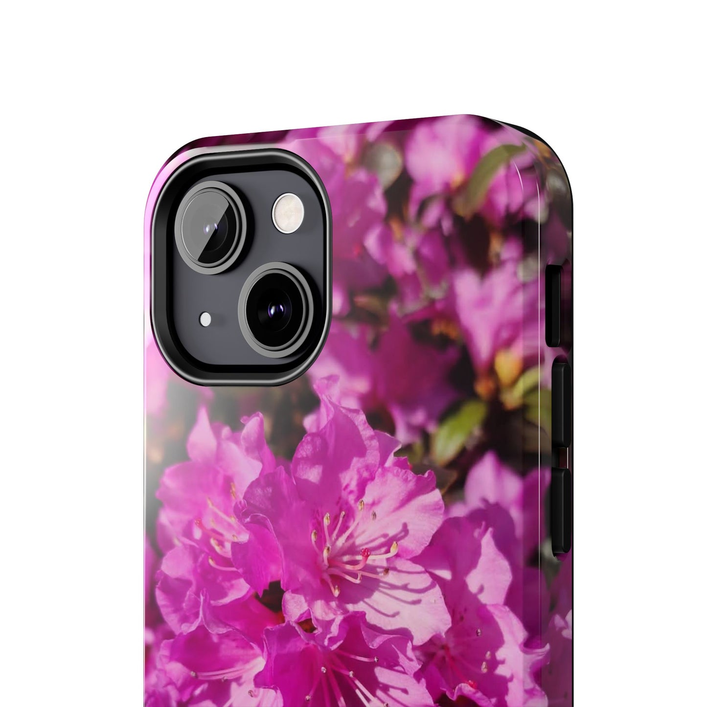 Pink Azalea Tough Phone Case — Floral Protective Phone Cover