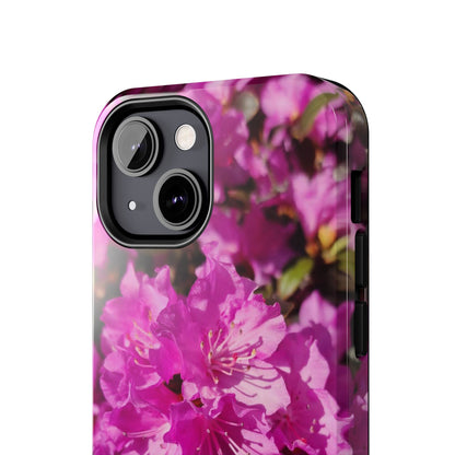 Pink Azalea Tough Phone Case — Floral Protective Phone Cover
