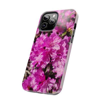 Pink Azalea Tough Phone Case — Floral Protective Phone Cover