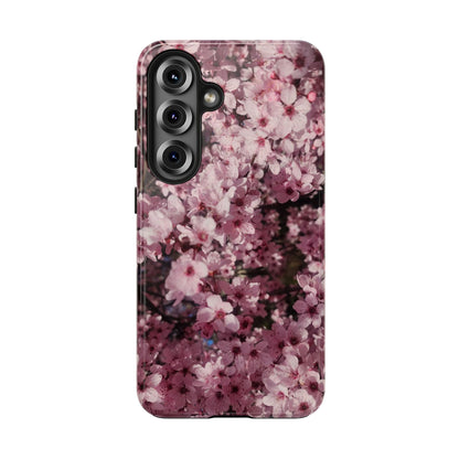 Cherry Blossom Tough Phone Case – Pink Floral Protective Phone Cover