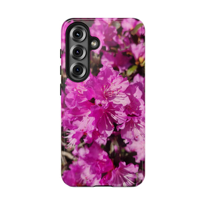 Pink Azalea Tough Phone Case — Floral Protective Phone Cover