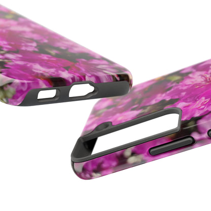 Pink Azalea Tough Phone Case — Floral Protective Phone Cover
