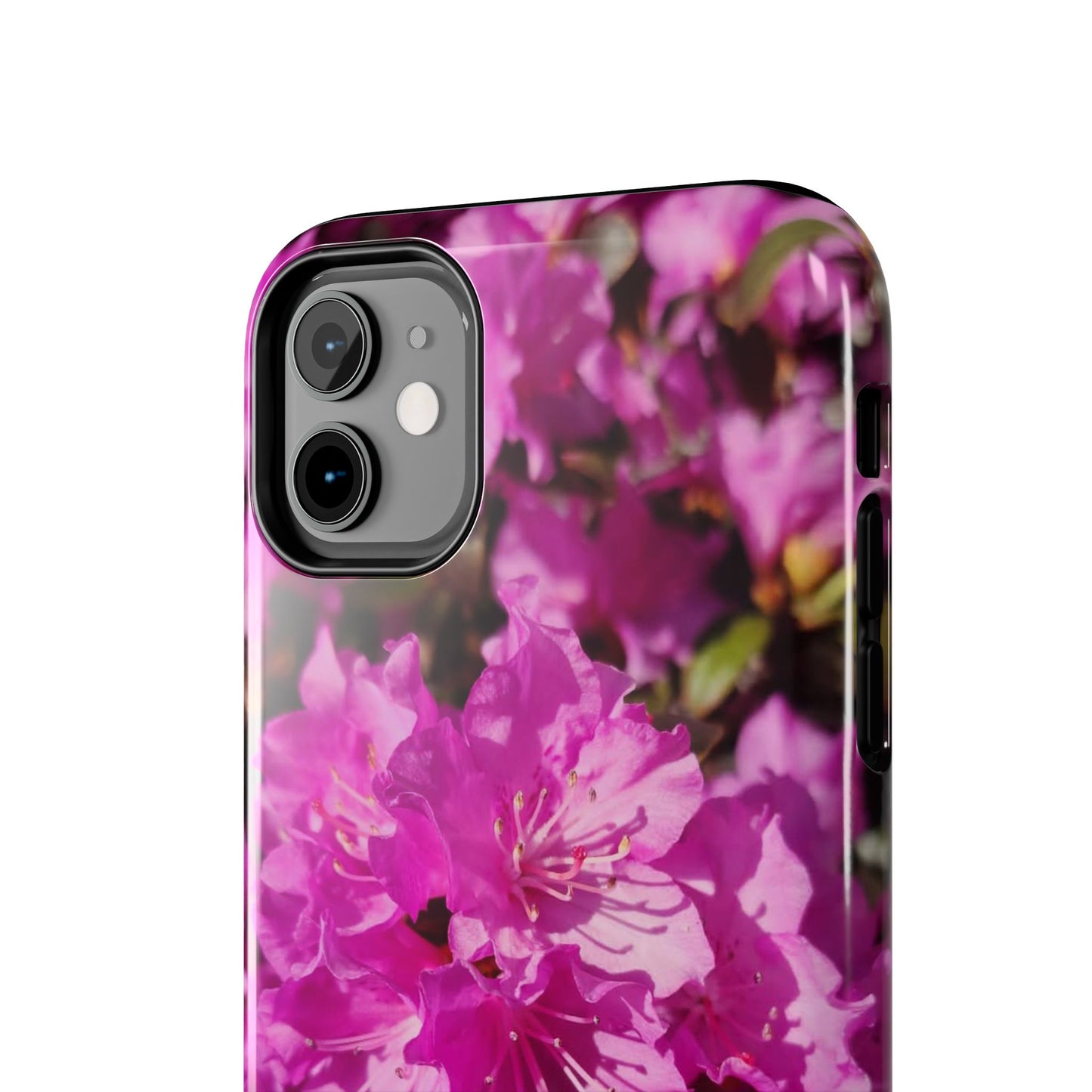 Pink Azalea Tough Phone Case — Floral Protective Phone Cover