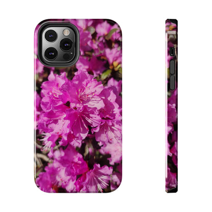 Pink Azalea Tough Phone Case — Floral Protective Phone Cover