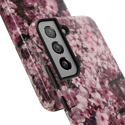 Cherry Blossom Tough Phone Case – Pink Floral Protective Phone Cover