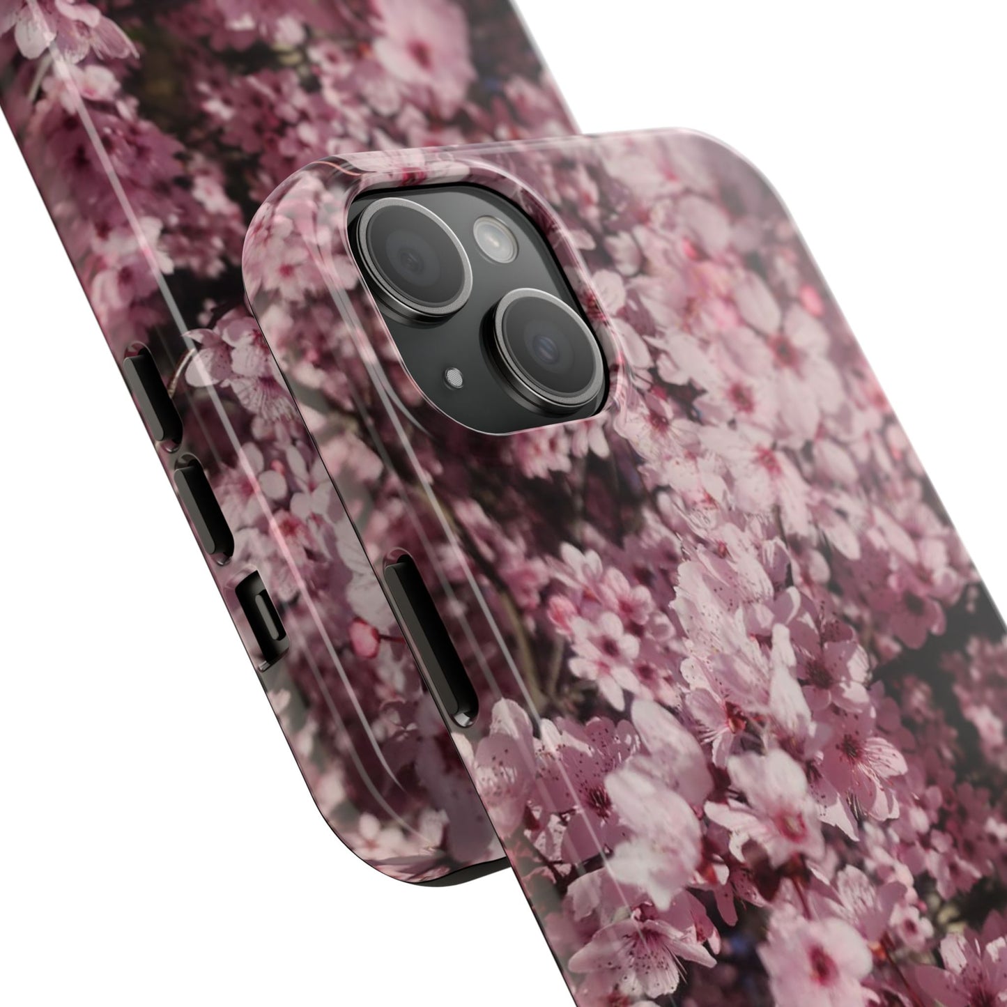 Cherry Blossom Tough Phone Case – Pink Floral Protective Phone Cover