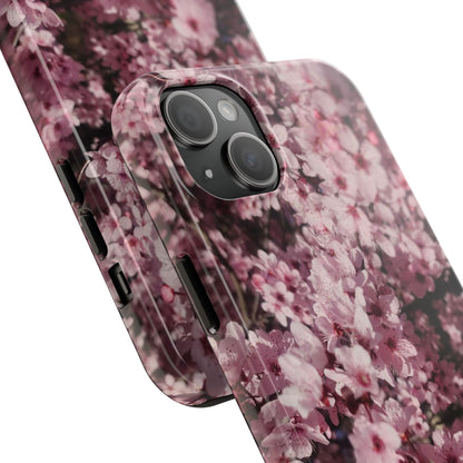 Cherry Blossom Tough Phone Case – Pink Floral Protective Phone Cover