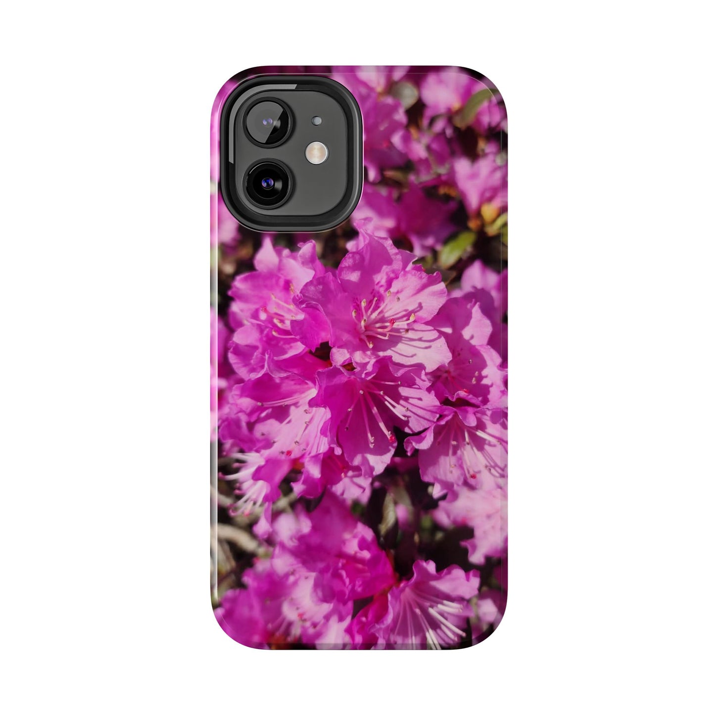 Pink Azalea Tough Phone Case — Floral Protective Phone Cover