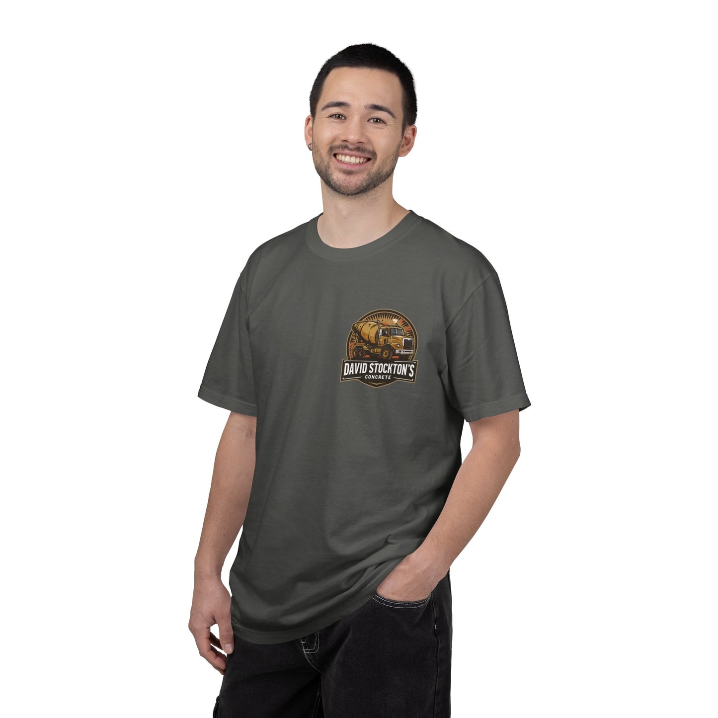 Concrete Company T-Shirt — David Stockton's Concrete Logo Work Tee