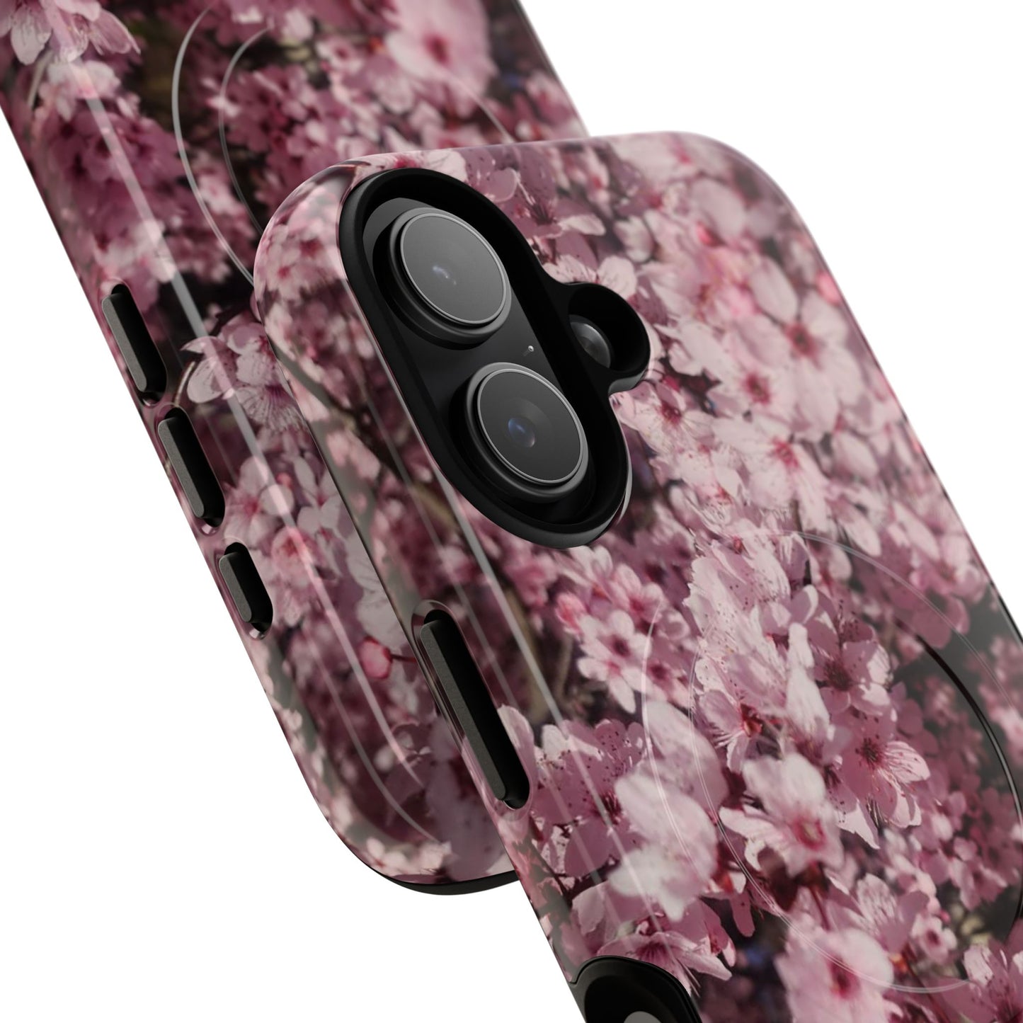 Cherry Blossom Tough Magnetic Phone Case – Pink Floral Protective Phone Cover