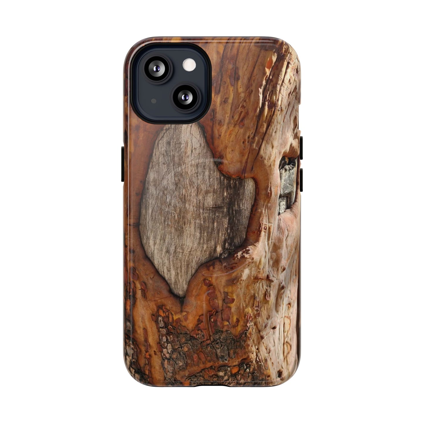 Rustic Bark Tough Magnetic Phone Case — Wood Texture Protective Phone Case