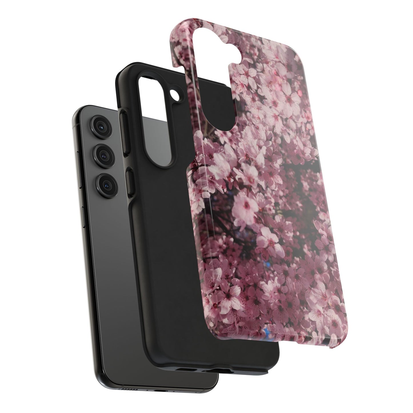 Cherry Blossom Tough Phone Case – Pink Floral Protective Phone Cover