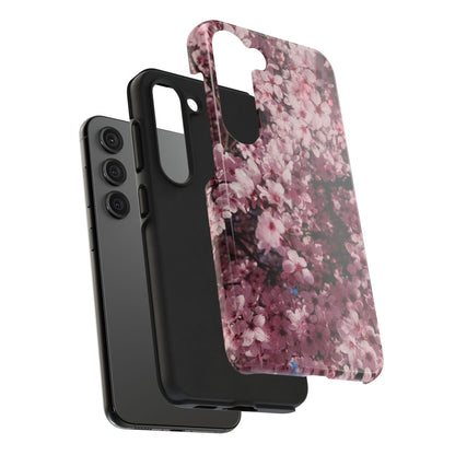 Cherry Blossom Tough Phone Case – Pink Floral Protective Phone Cover