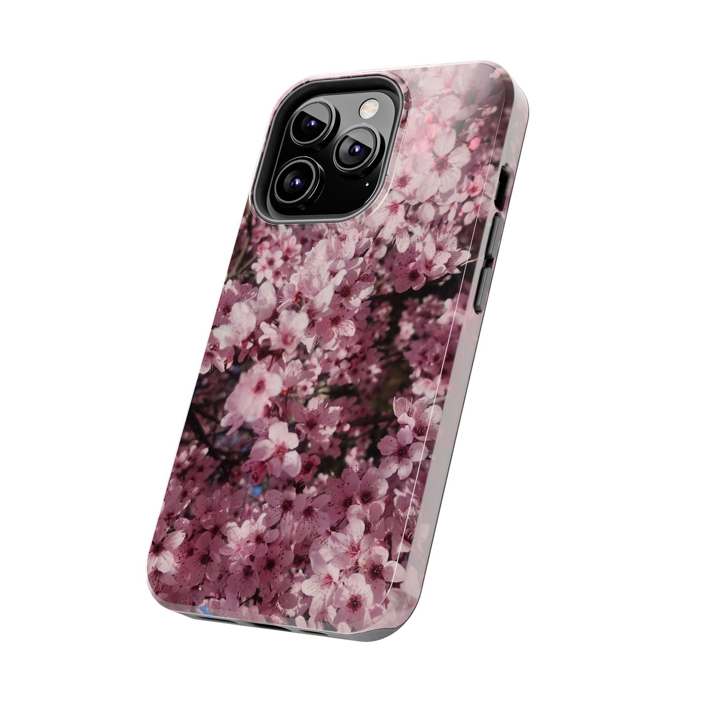 Cherry Blossom Tough Phone Case – Pink Floral Protective Phone Cover