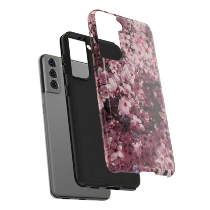 Cherry Blossom Tough Phone Case – Pink Floral Protective Phone Cover