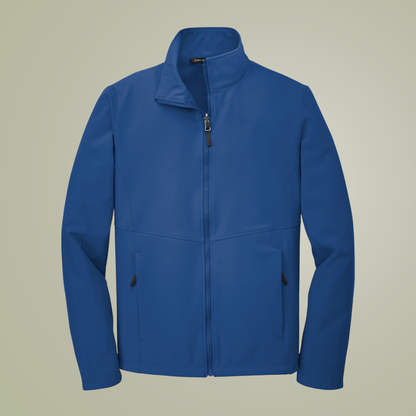 Customize Design- Men’s Embroidered Soft Shell Jacket — Outdoor Logo Windproof Coat