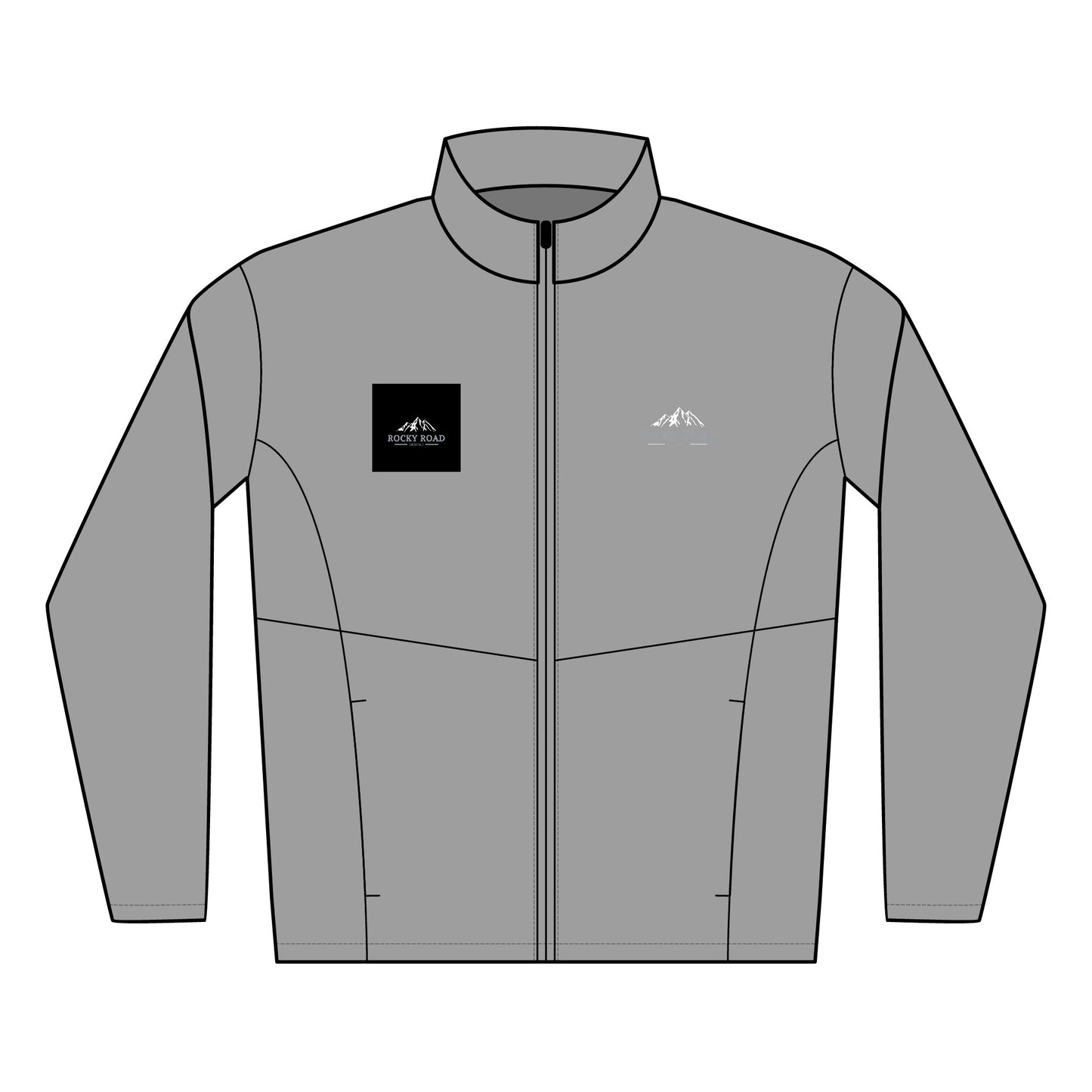 Customize Design- Men’s Embroidered Soft Shell Jacket — Outdoor Logo Windproof Coat