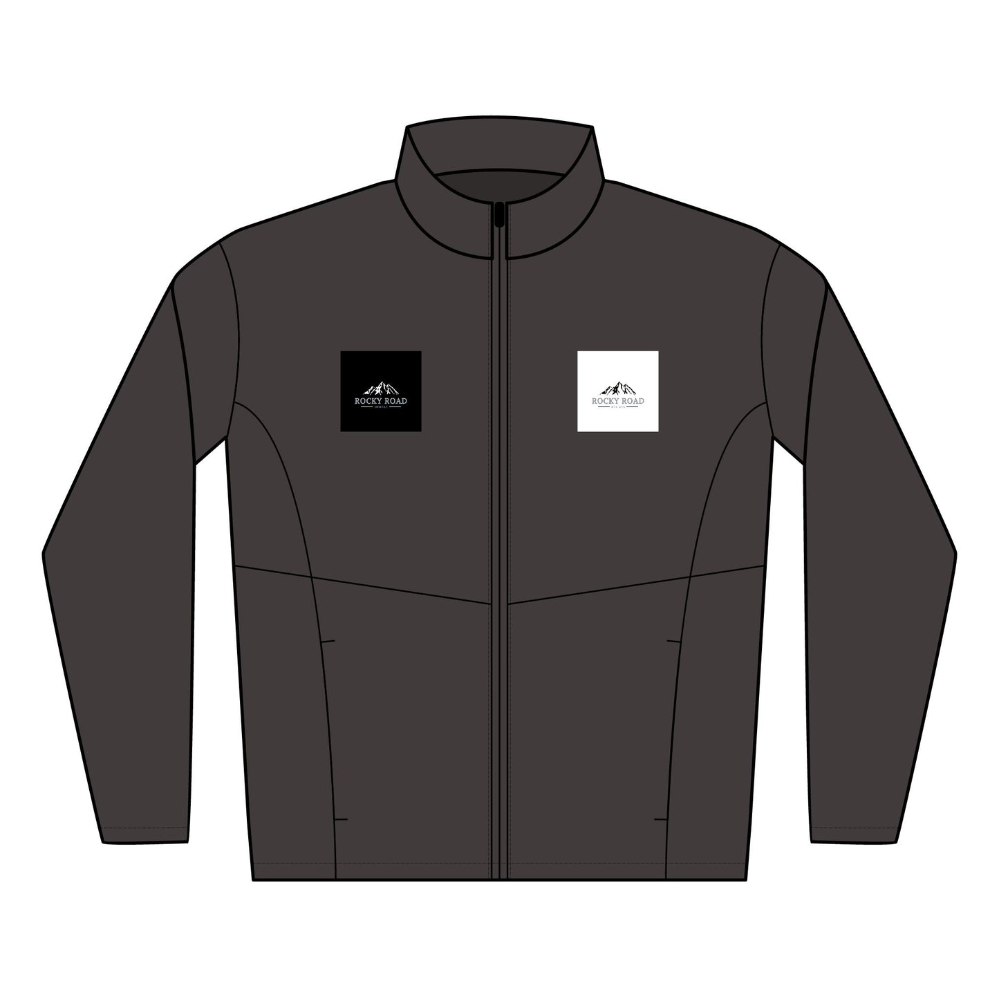 Customize Design- Men’s Embroidered Soft Shell Jacket — Outdoor Logo Windproof Coat