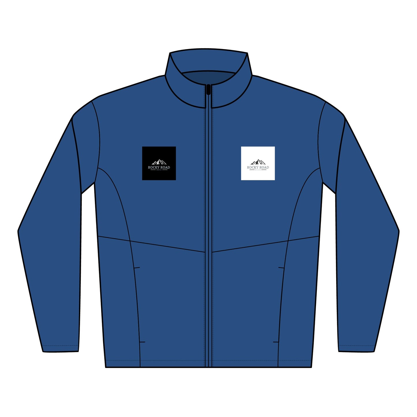 Customize Design- Men’s Embroidered Soft Shell Jacket — Outdoor Logo Windproof Coat