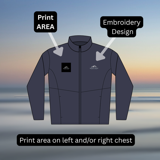 Customize Design- Men’s Embroidered Soft Shell Jacket — Outdoor Logo Windproof Coat