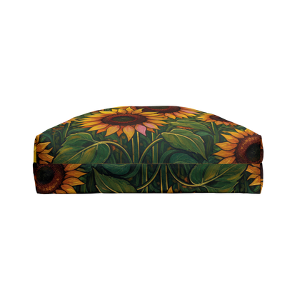 Sunflower Weekender Tote Bag - Bright Floral Travel Beach Bag