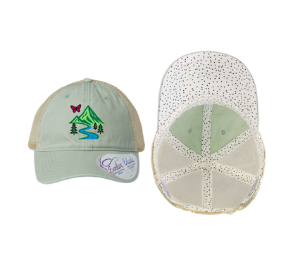 The Infinity Hers TESS Women's Washed Mesh-Back Ponytail Cap