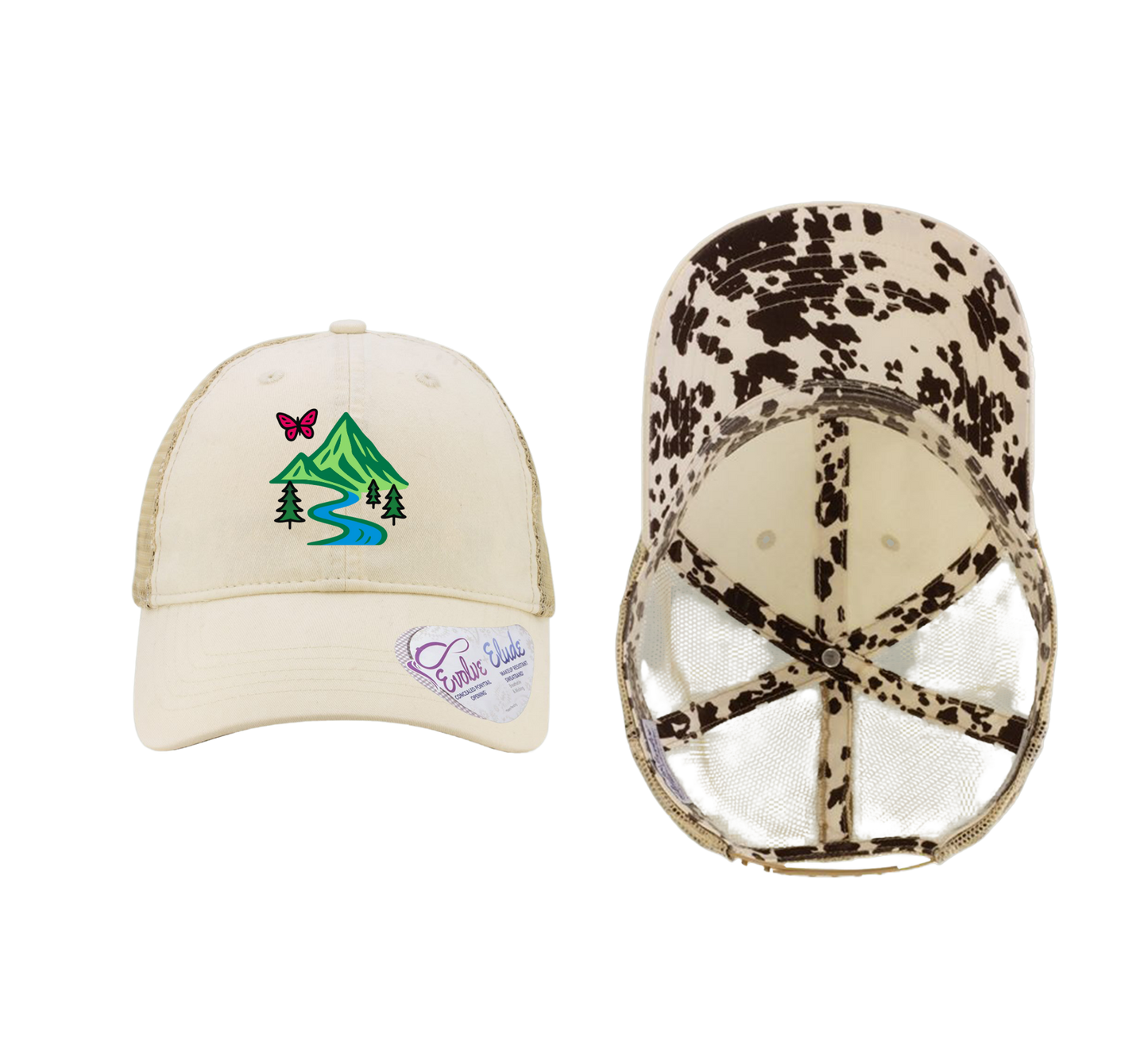 The Infinity Hers TESS Women's Washed Mesh-Back Ponytail Cap