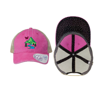 The Infinity Hers TESS Women's Washed Mesh-Back Ponytail Cap