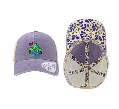 The Infinity Hers TESS Women's Washed Mesh-Back Ponytail Cap