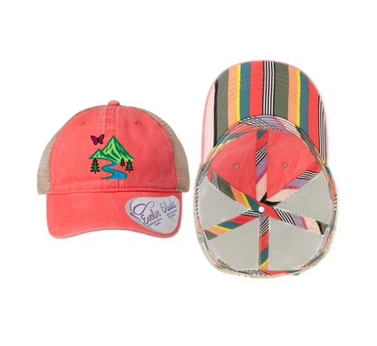 The Infinity Hers TESS Women's Washed Mesh-Back Ponytail Cap