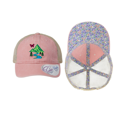 The Infinity Hers TESS Women's Washed Mesh-Back Ponytail Cap