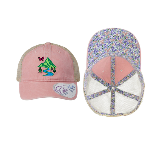 The Infinity Hers TESS Women's Washed Mesh-Back Ponytail Cap