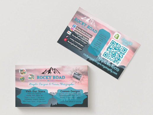 Custom Rocky Road Designs 100-Pack (Graphic Designer & Nature Photographer)