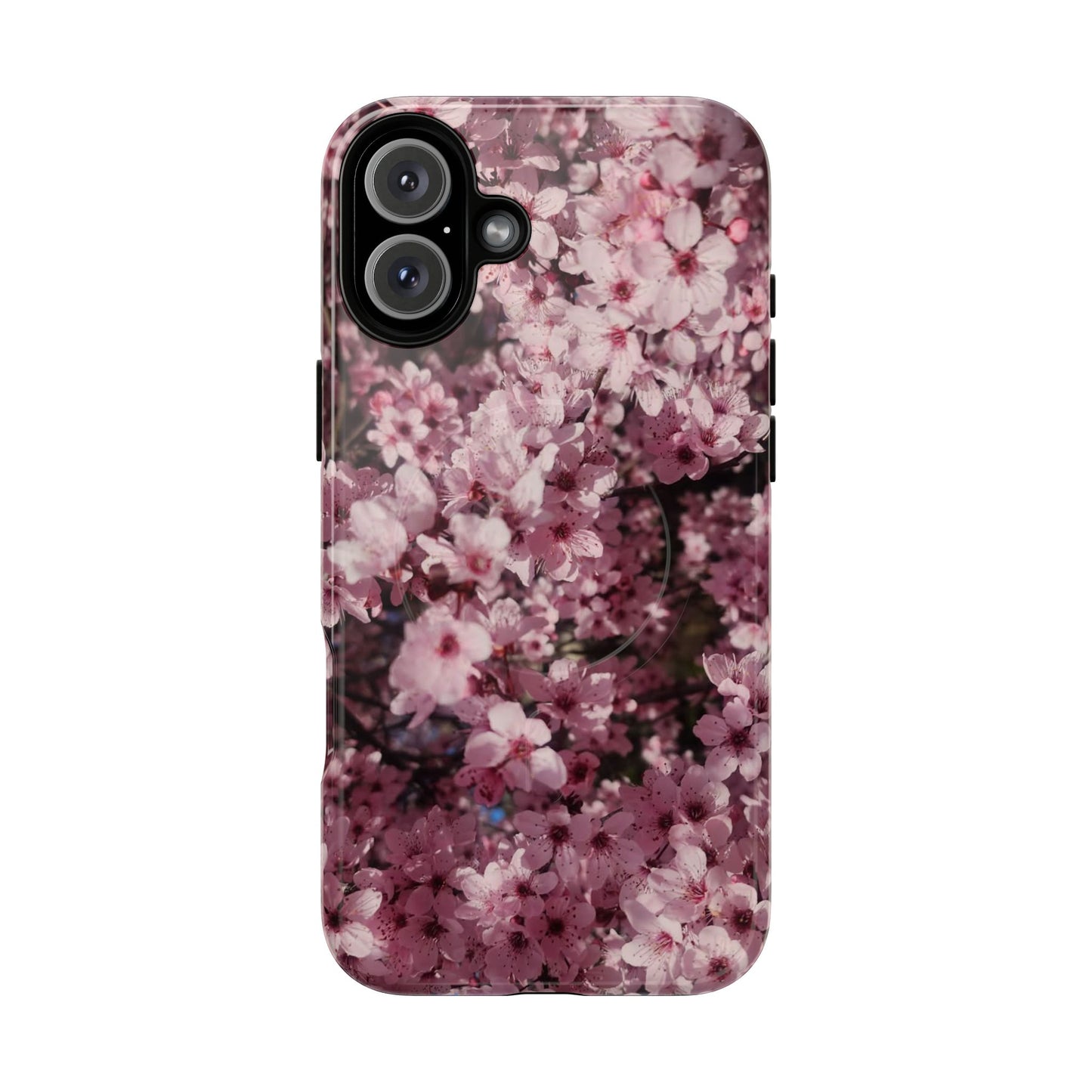 Cherry Blossom Tough Magnetic Phone Case – Pink Floral Protective Phone Cover