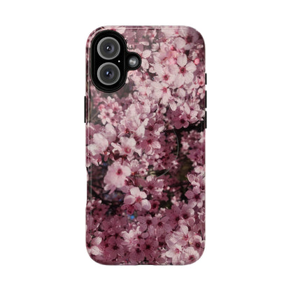 Cherry Blossom Tough Magnetic Phone Case – Pink Floral Protective Phone Cover