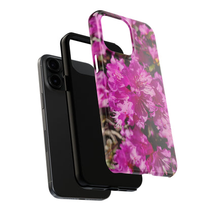 Pink Azalea Tough Phone Case — Floral Protective Phone Cover