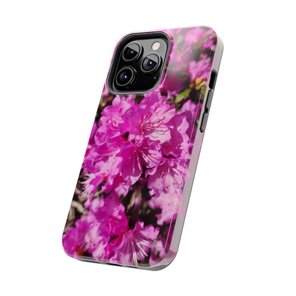 Pink Azalea Tough Phone Case — Floral Protective Phone Cover