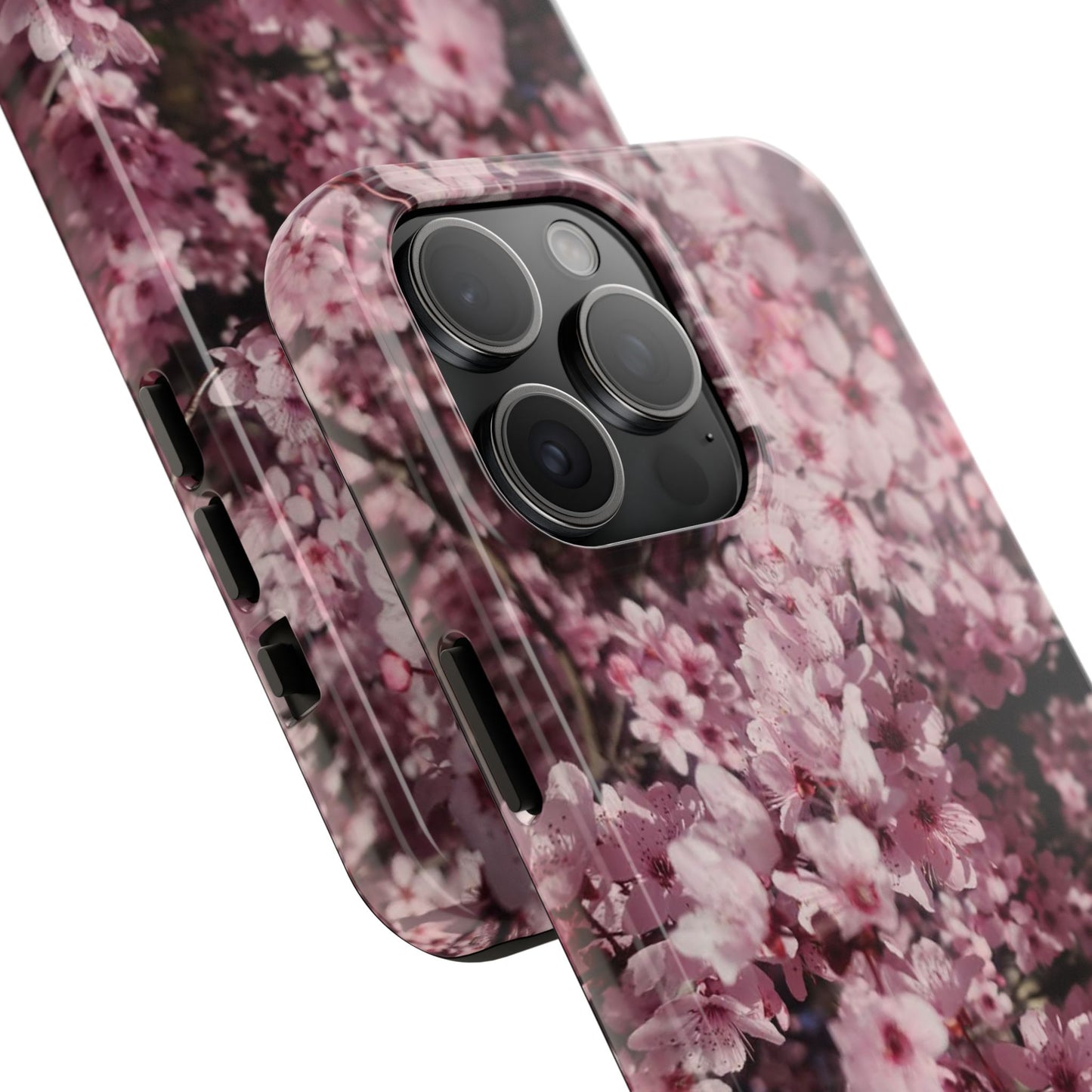 Cherry Blossom Tough Phone Case – Pink Floral Protective Phone Cover
