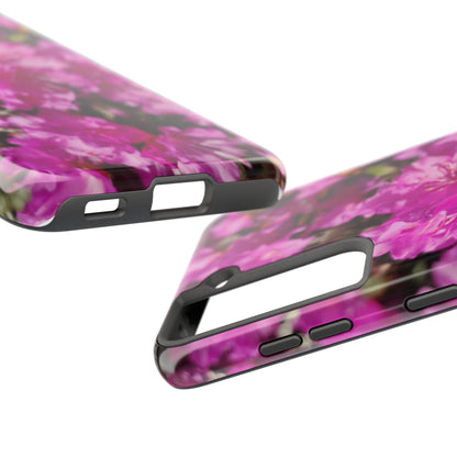 Pink Azalea Tough Phone Case — Floral Protective Phone Cover