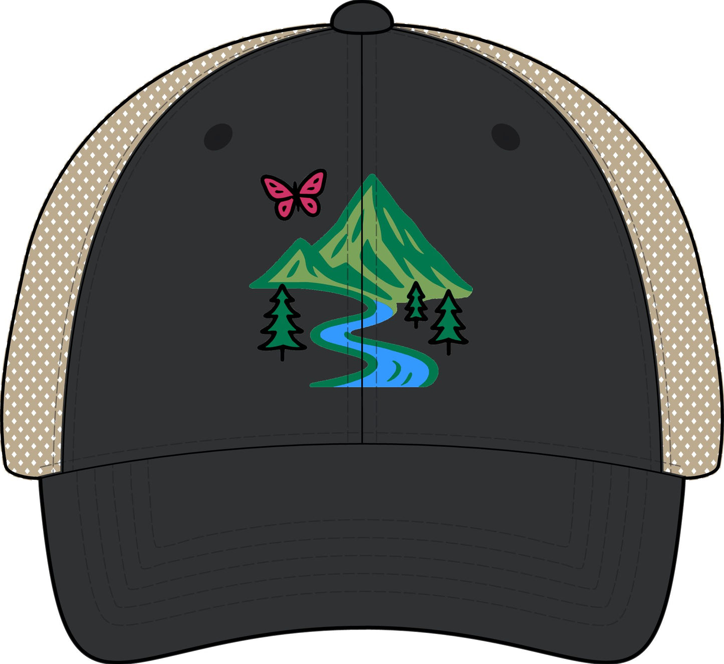 The Infinity Hers TESS Women's Washed Mesh-Back Ponytail Cap