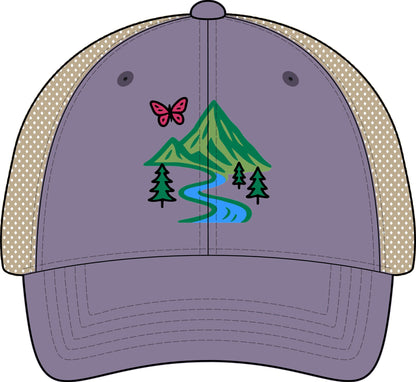 The Infinity Hers TESS Women's Washed Mesh-Back Ponytail Cap