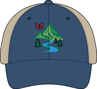 The Infinity Hers TESS Women's Washed Mesh-Back Ponytail Cap