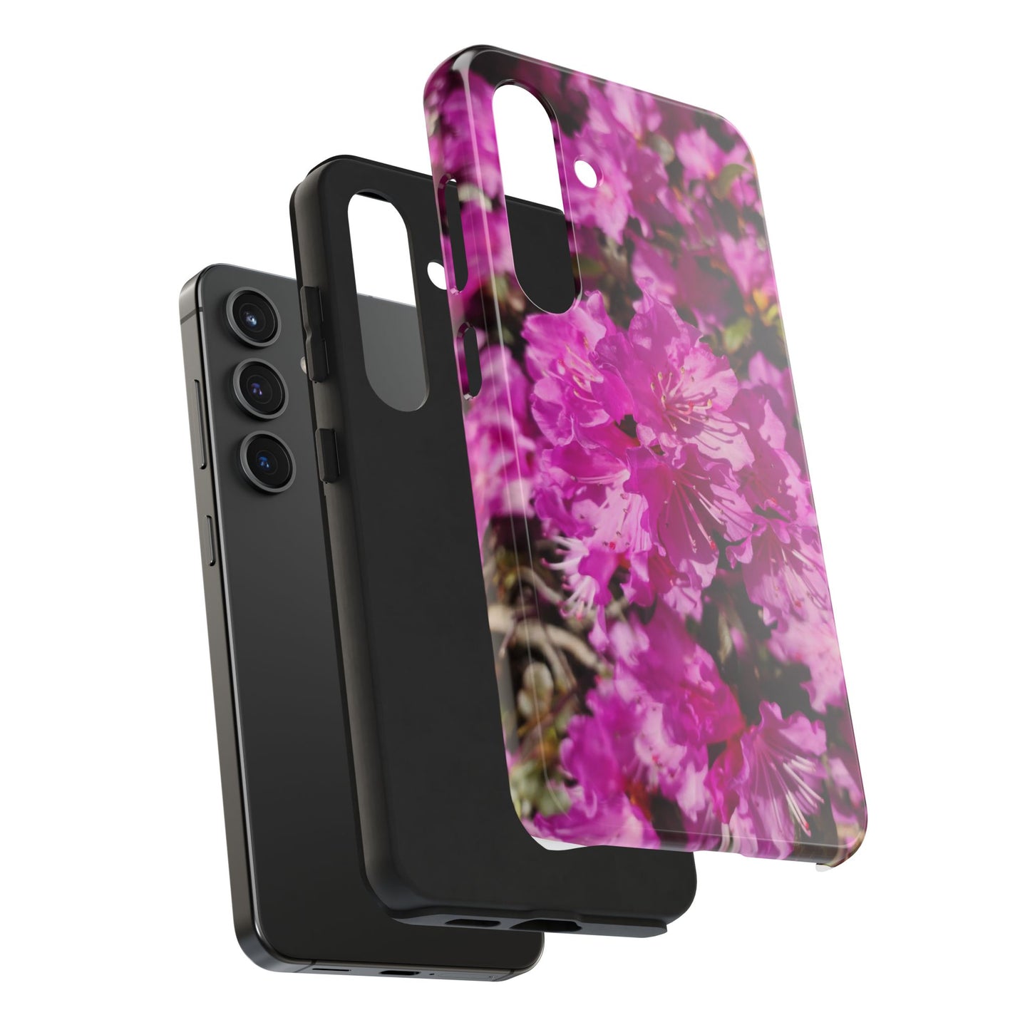 Pink Azalea Tough Phone Case — Floral Protective Phone Cover
