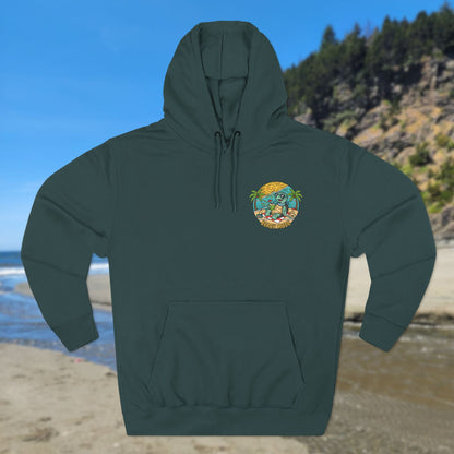 Beach Mode Turtle Hoodie | Tropical Surf Palm Trees