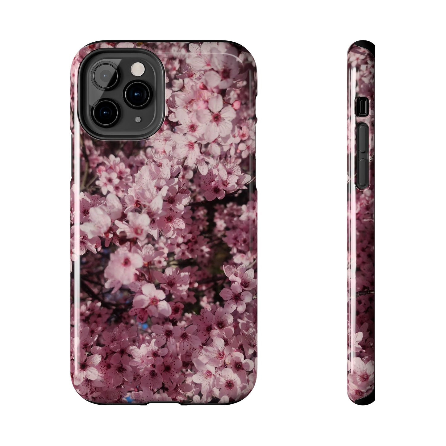 Cherry Blossom Tough Phone Case – Pink Floral Protective Phone Cover