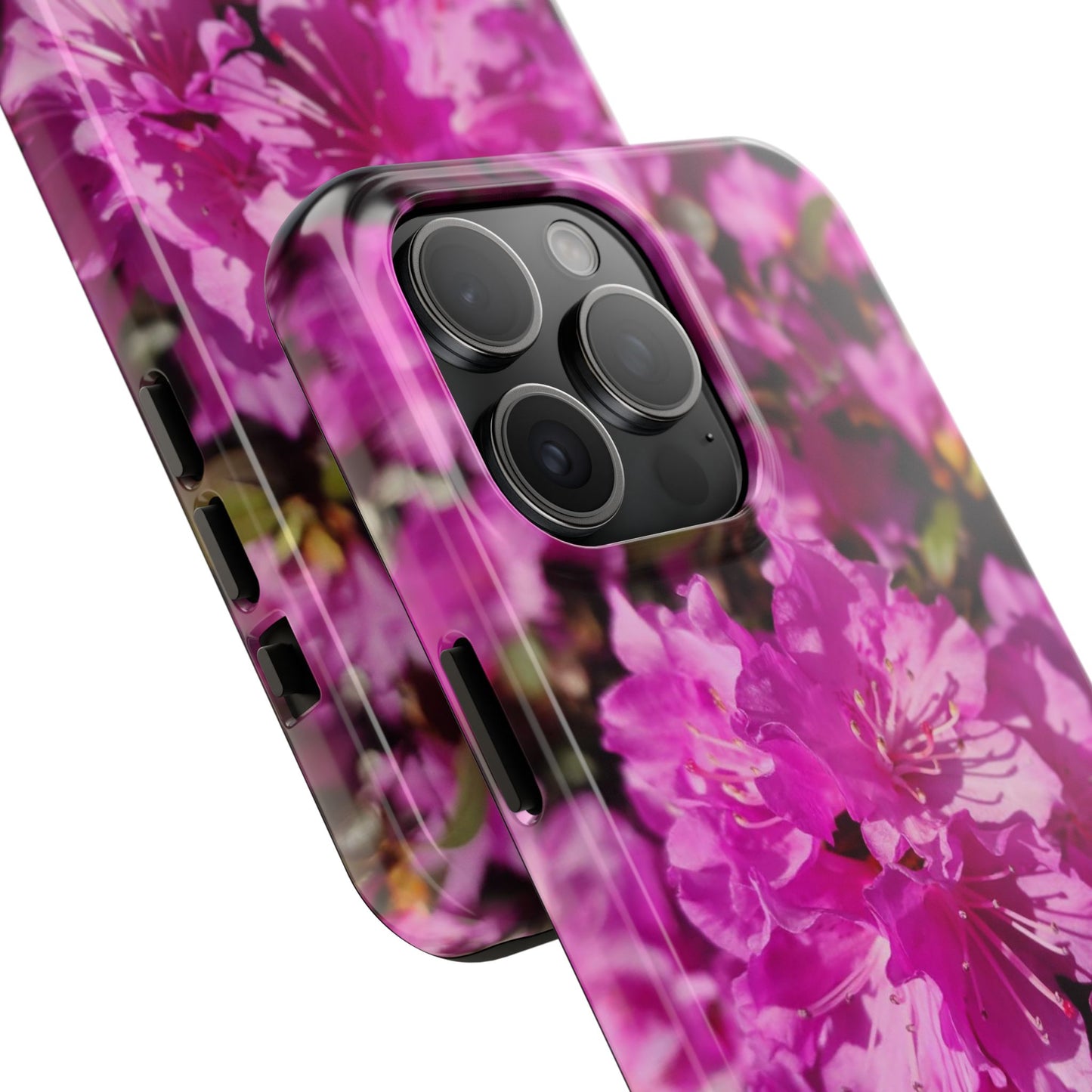 Pink Azalea Tough Phone Case — Floral Protective Phone Cover